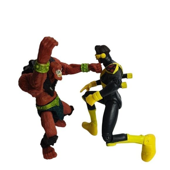 Marvel Cyclops X-Man Evolution Figure  Beast Man Masters of the Universe Bundle - Picture 4 of 7